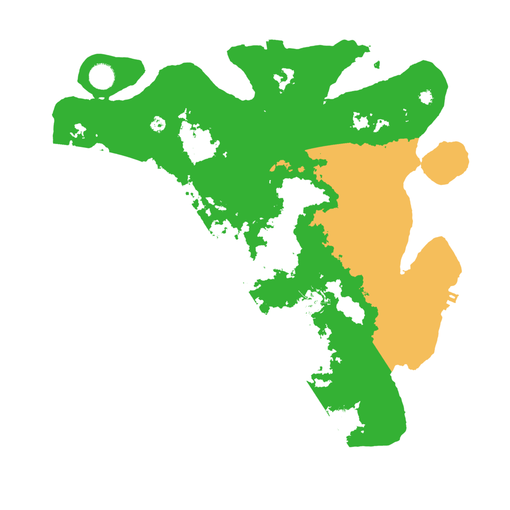 Biome Rust Map: Procedural Map, Size: 3500, Seed: 939643304
