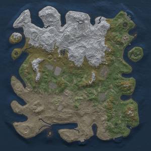 Thumbnail Rust Map: Procedural Map, Size: 4500, Seed: 1512595102, 19 Monuments