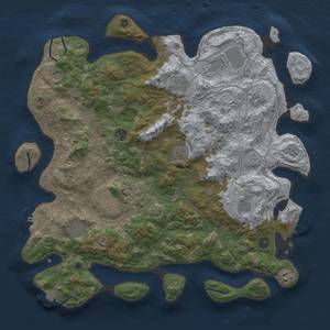 Thumbnail Rust Map: Procedural Map, Size: 4250, Seed: 678740102, 19 Monuments