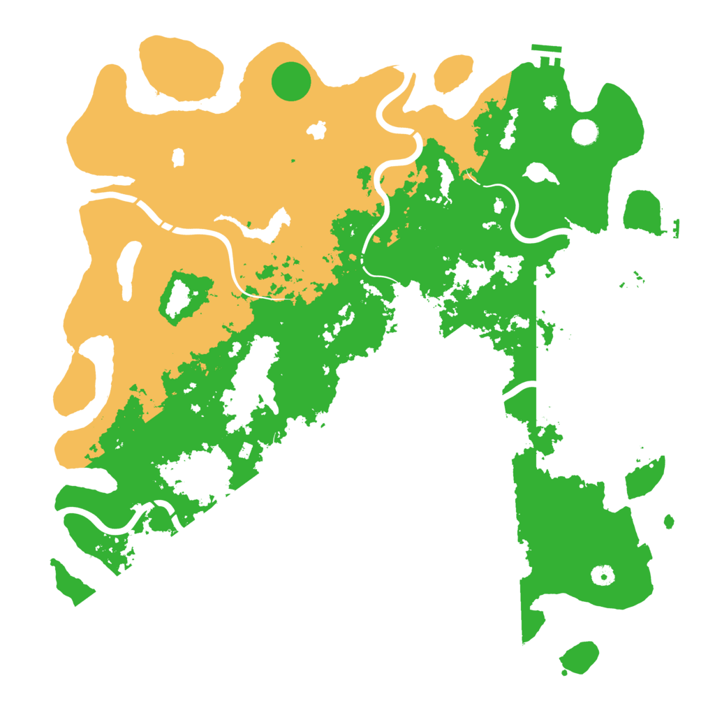 Biome Rust Map: Procedural Map, Size: 4800, Seed: 600596470