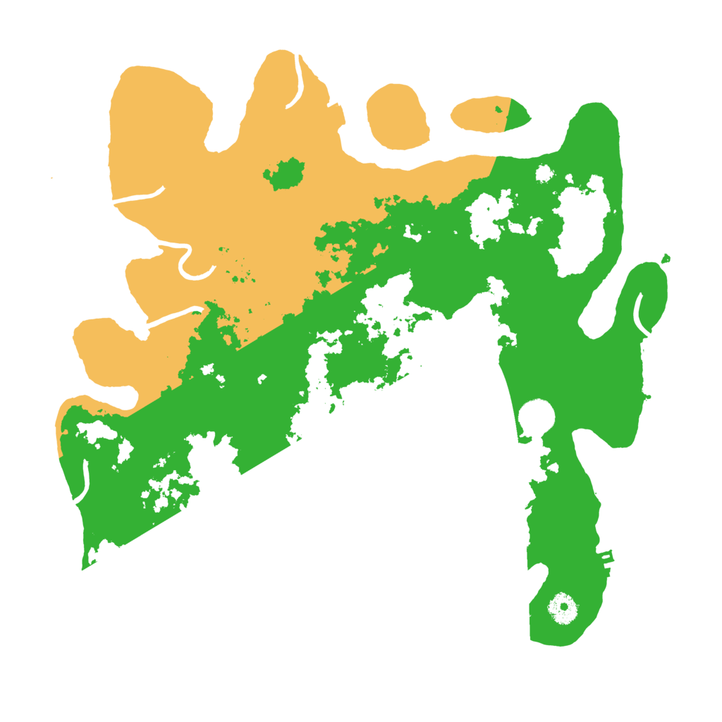 Biome Rust Map: Procedural Map, Size: 3700, Seed: 137811281
