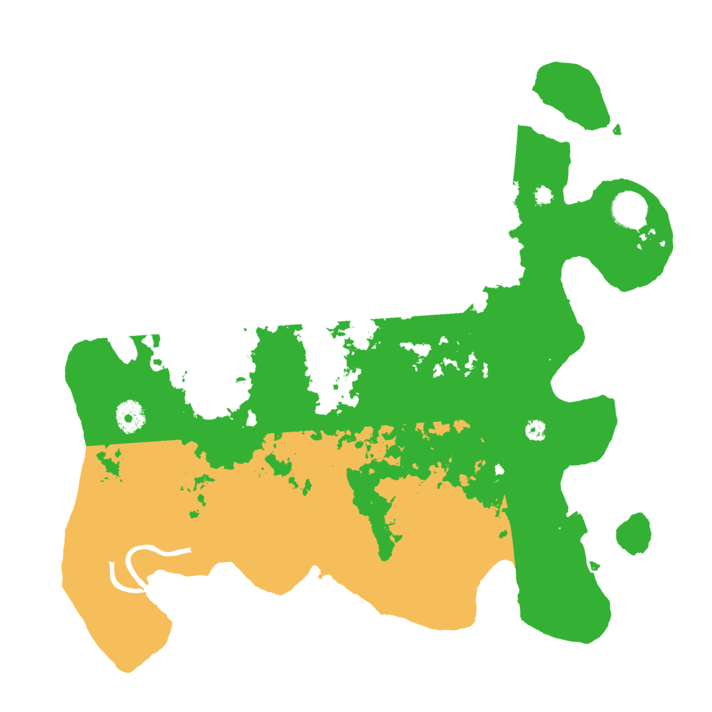 Biome Rust Map: Procedural Map, Size: 3500, Seed: 477057514