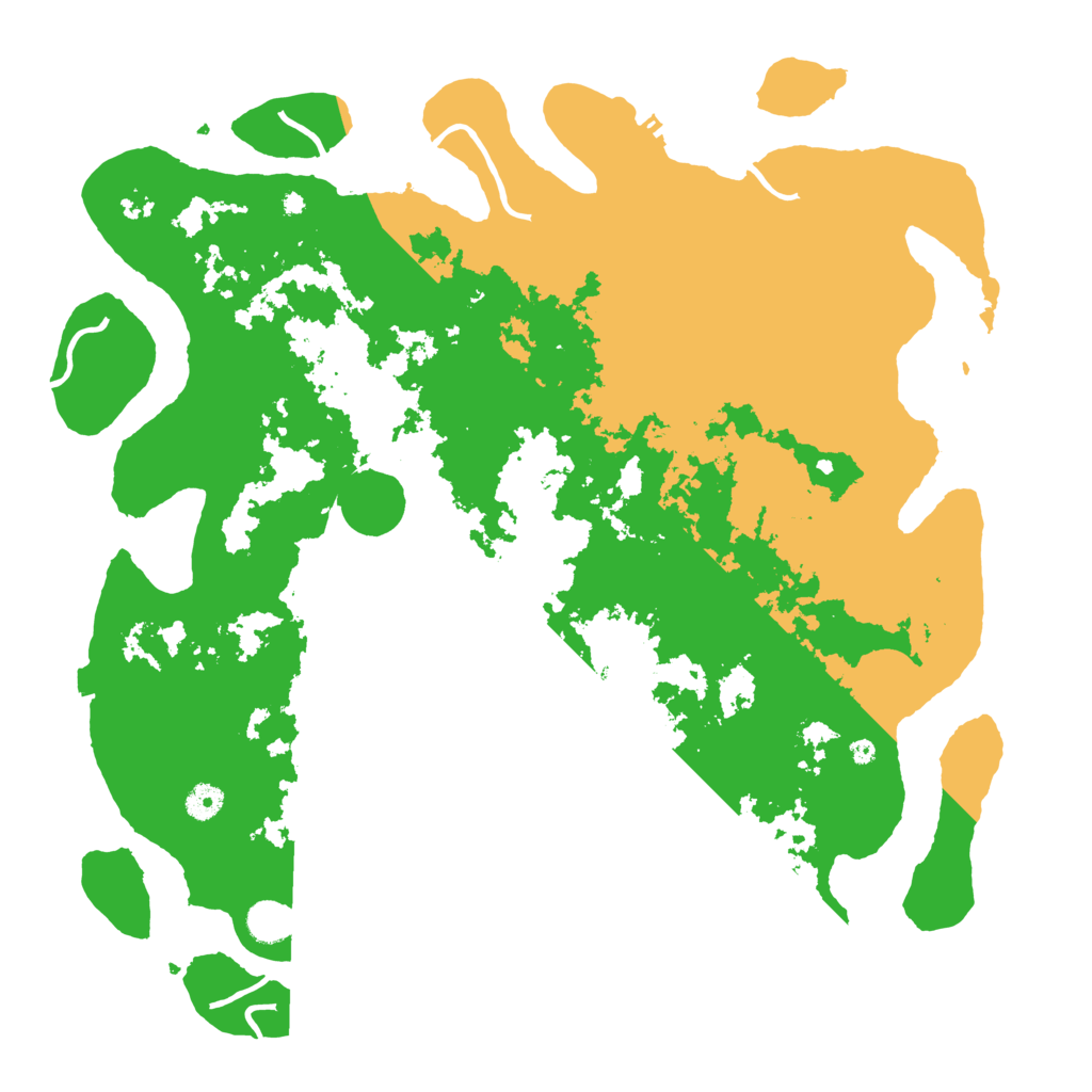 Biome Rust Map: Procedural Map, Size: 4500, Seed: 1624962982