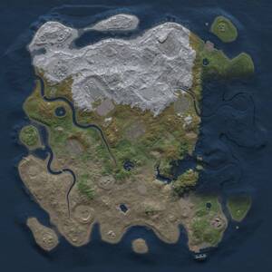 Thumbnail Rust Map: Procedural Map, Size: 4000, Seed: 80504, 17 Monuments