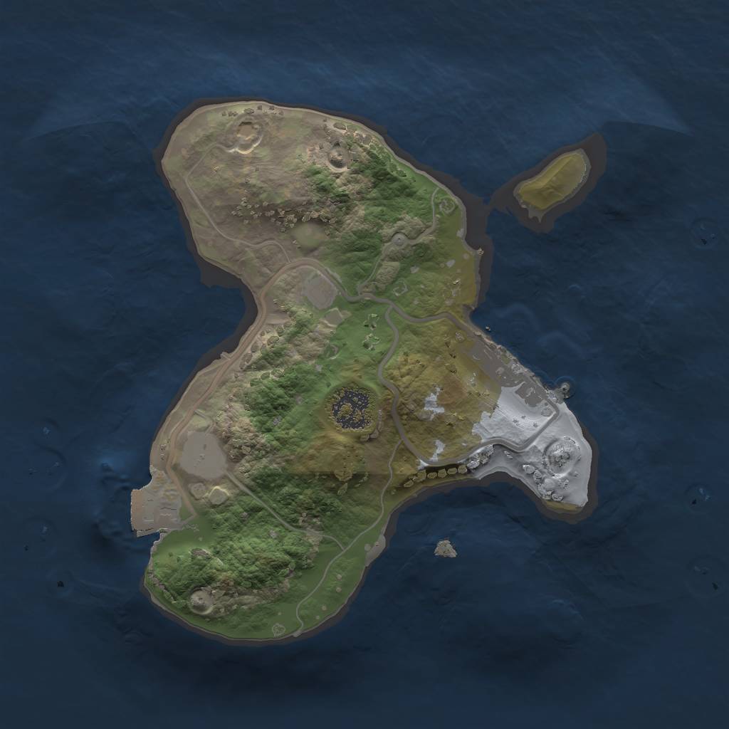 Rust Map: Procedural Map, Size: 1800, Seed: 86707318, 4 Monuments