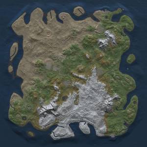 Thumbnail Rust Map: Procedural Map, Size: 5000, Seed: 814577605, 19 Monuments