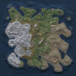 Thumbnail Rust Map: Procedural Map, Size: 3500, Seed: 1898237000, 12 Monuments