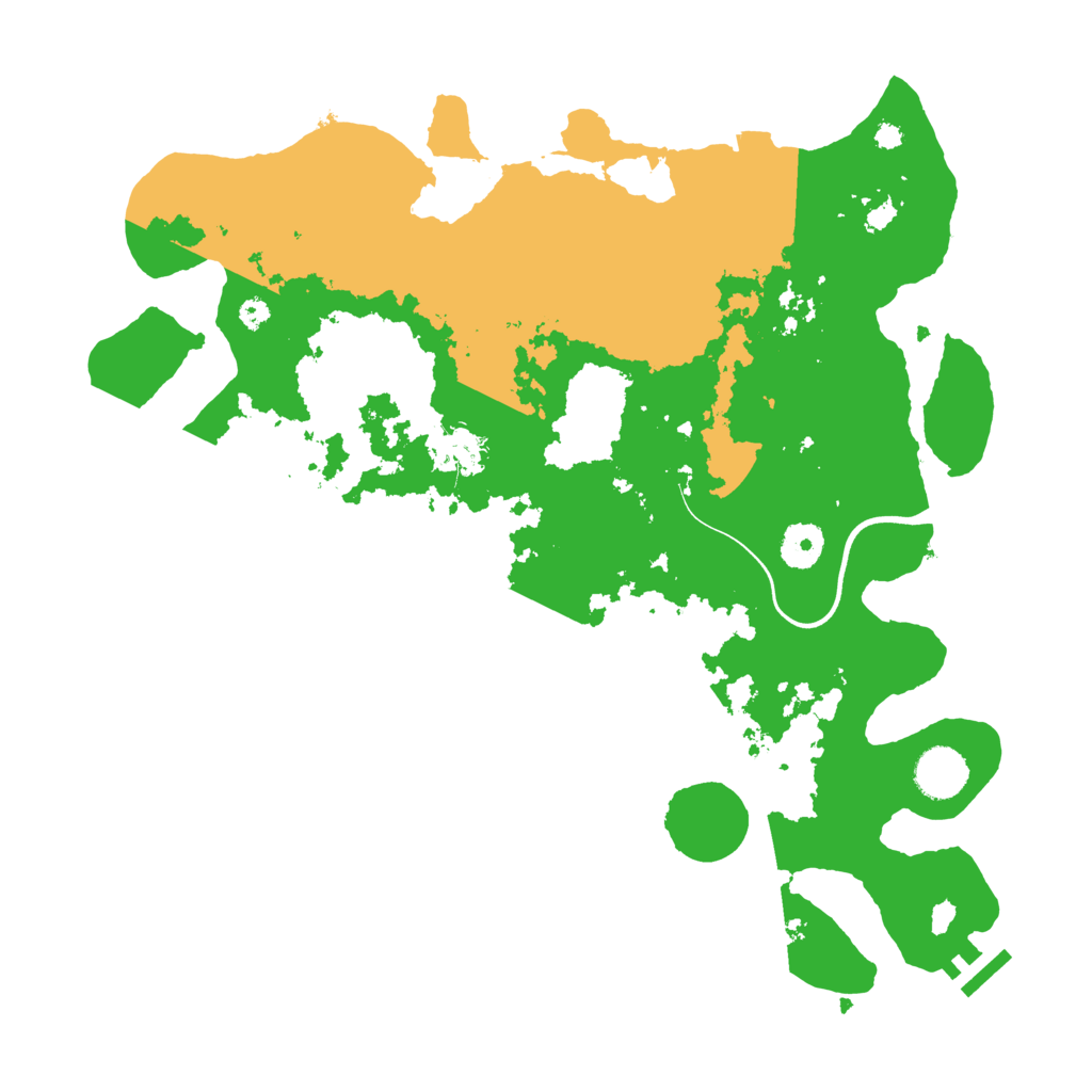 Biome Rust Map: Procedural Map, Size: 3700, Seed: 20702