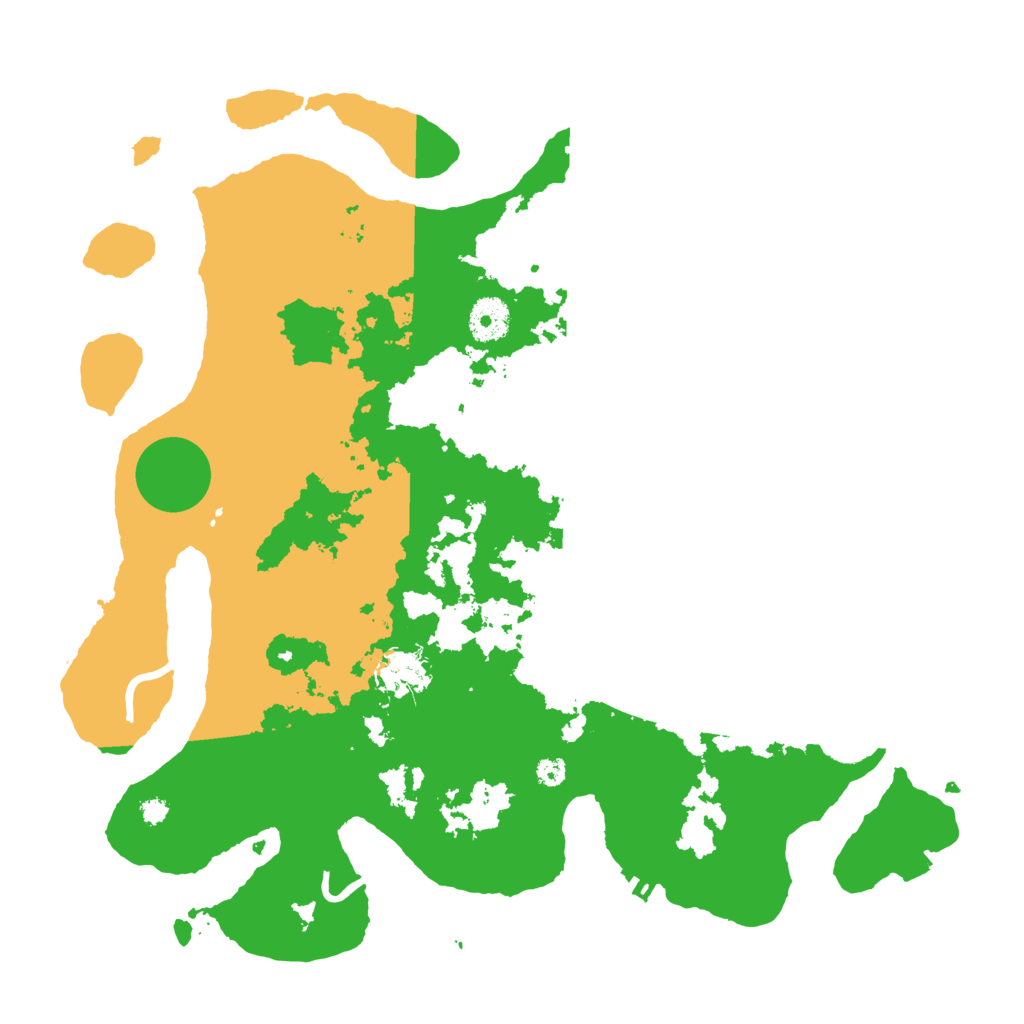 Biome Rust Map: Procedural Map, Size: 3600, Seed: 446717516