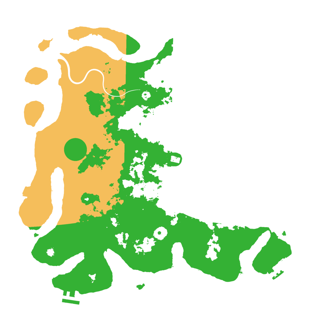 Biome Rust Map: Procedural Map, Size: 3600, Seed: 446717516