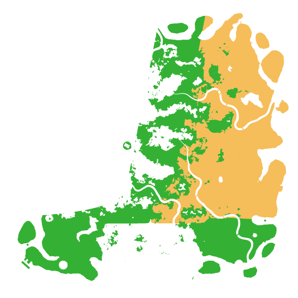 Biome Rust Map: Procedural Map, Size: 6000, Seed: 1189191560