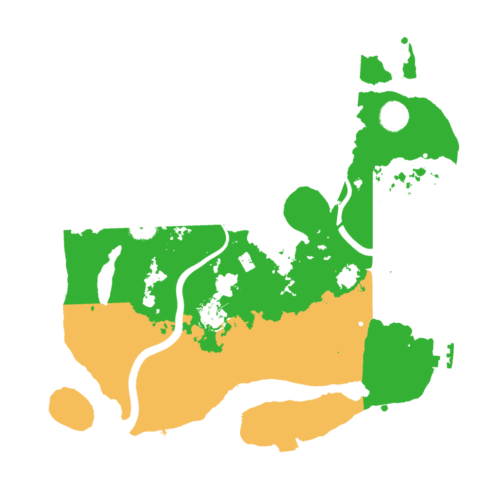 Biome Rust Map: Procedural Map, Size: 3000, Seed: 1976