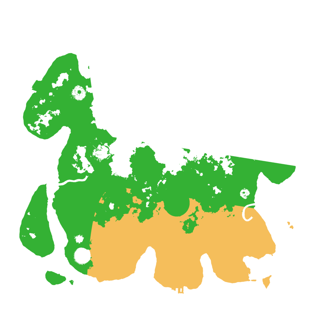 Biome Rust Map: Procedural Map, Size: 3500, Seed: 7644