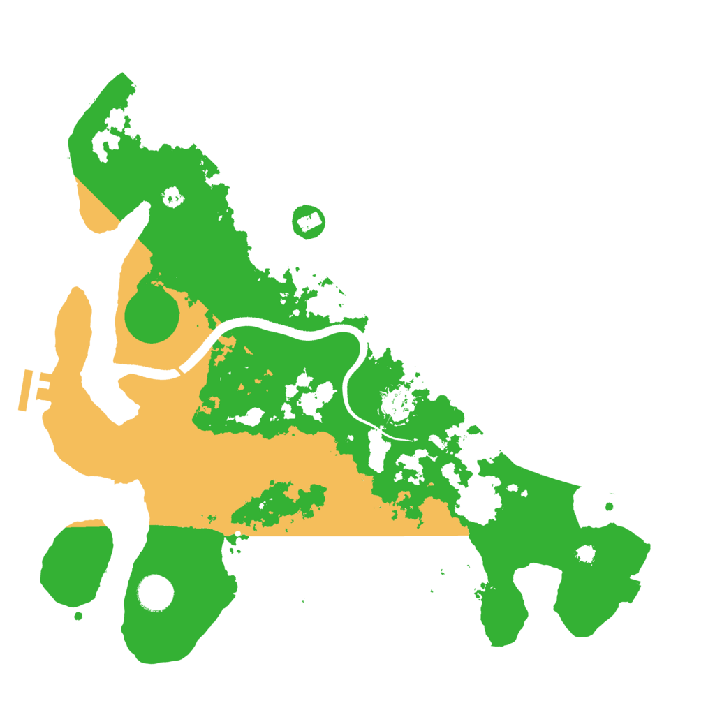 Biome Rust Map: Procedural Map, Size: 3500, Seed: 4261606