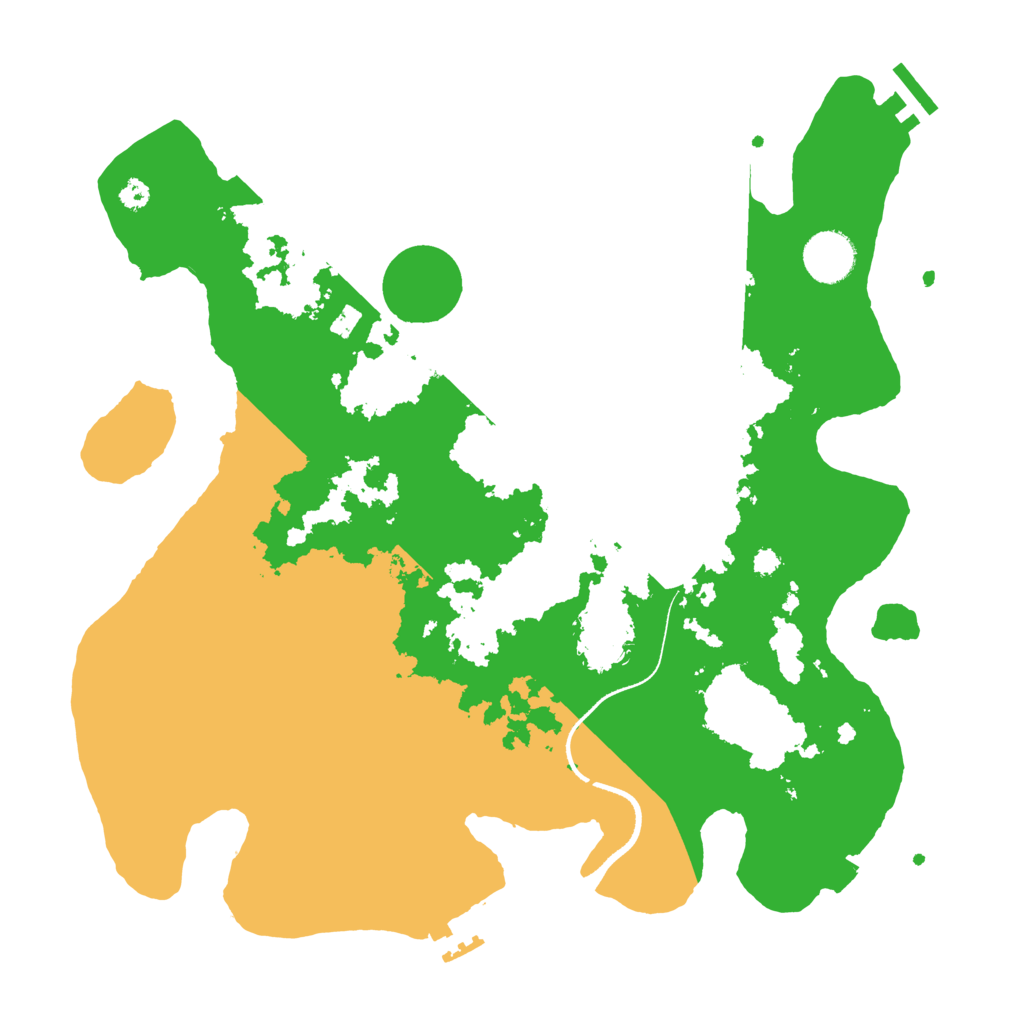 Biome Rust Map: Procedural Map, Size: 3500, Seed: 1465535217