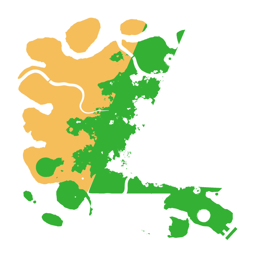 Biome Rust Map: Procedural Map, Size: 3500, Seed: 726455575