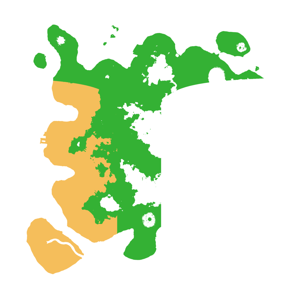 Biome Rust Map: Procedural Map, Size: 3200, Seed: 23136
