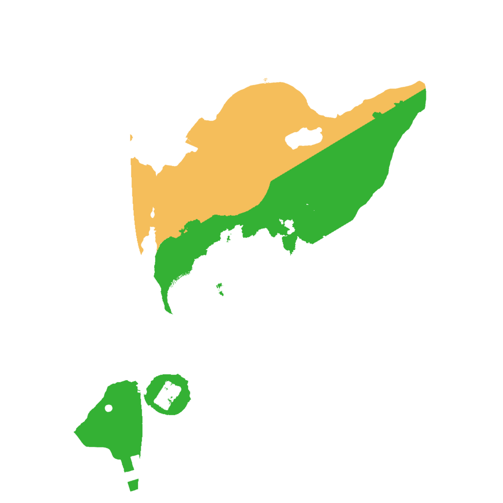 Biome Rust Map: Procedural Map, Size: 2000, Seed: 121978917