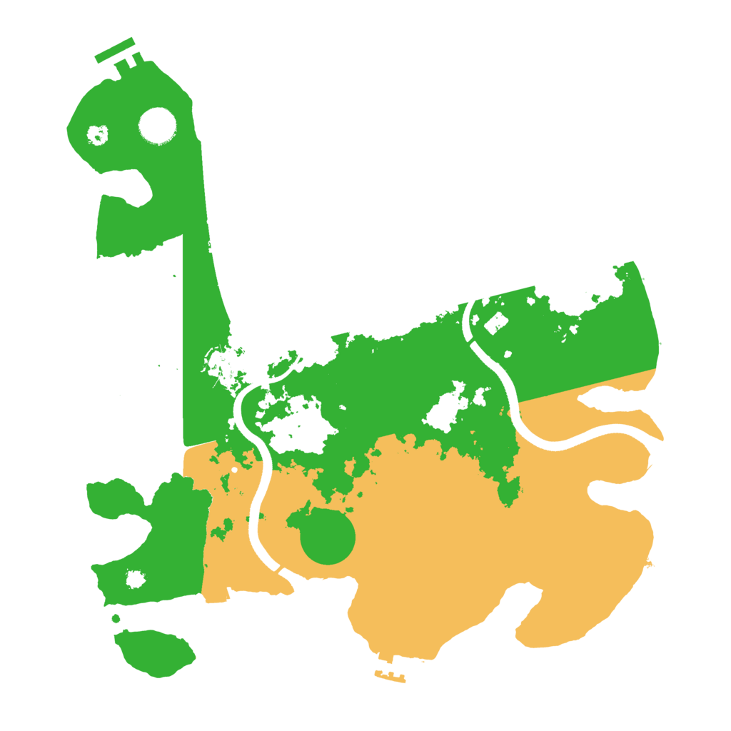 Biome Rust Map: Procedural Map, Size: 3500, Seed: 866261316