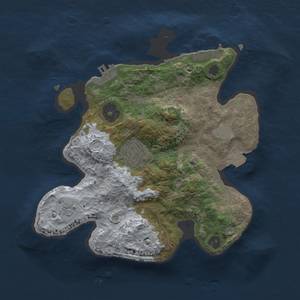 Thumbnail Rust Map: Procedural Map, Size: 2500, Seed: 71540596, 7 Monuments