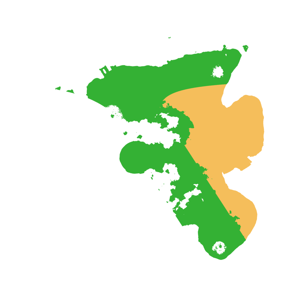 Biome Rust Map: Procedural Map, Size: 2500, Seed: 71540596