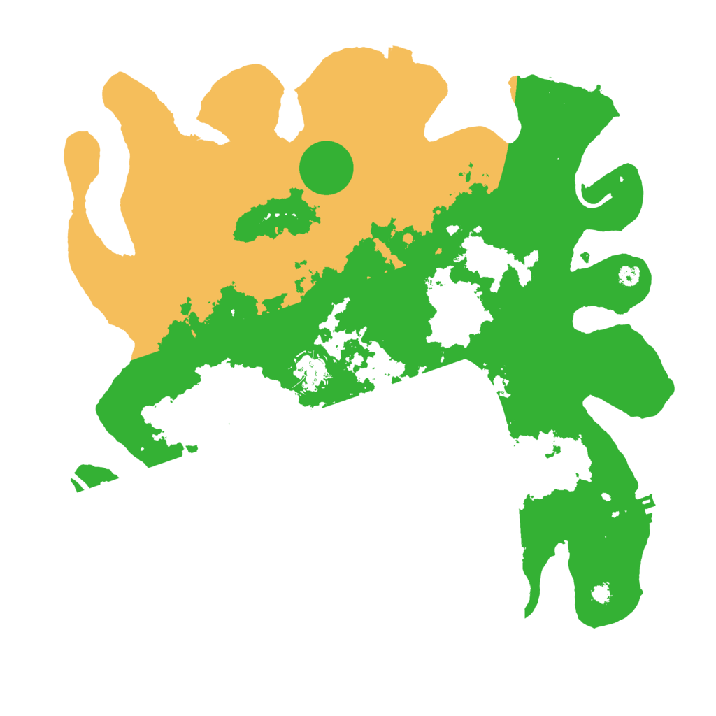 Biome Rust Map: Procedural Map, Size: 3500, Seed: 42578