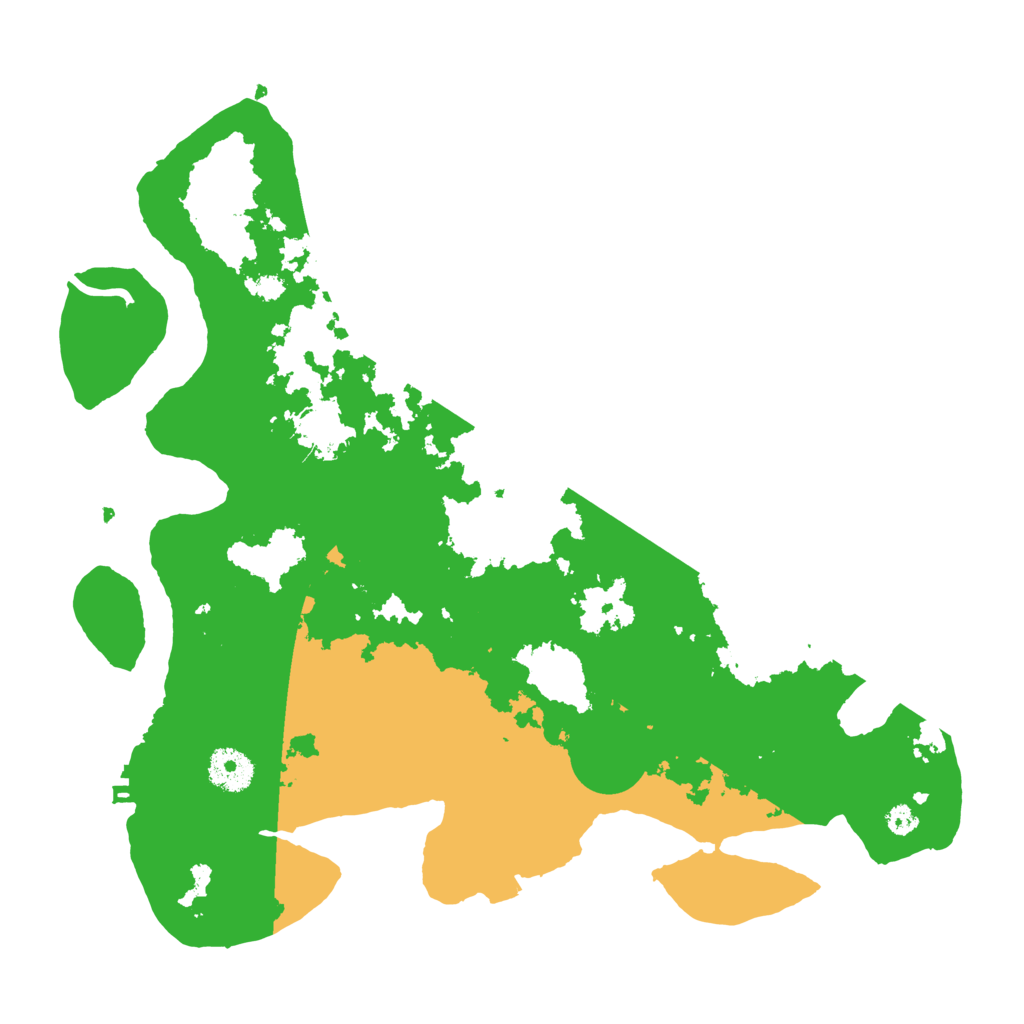 Biome Rust Map: Procedural Map, Size: 3500, Seed: 128834936