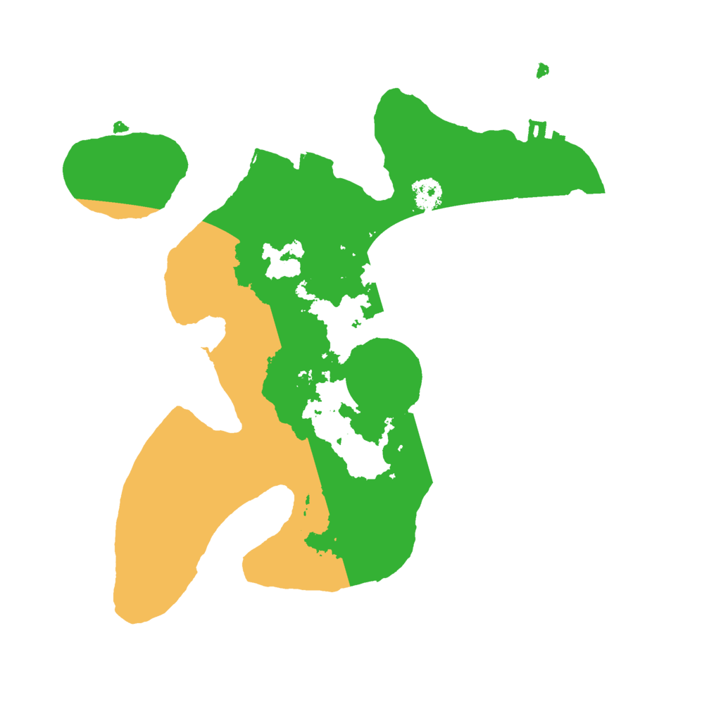Biome Rust Map: Procedural Map, Size: 2500, Seed: 4840795