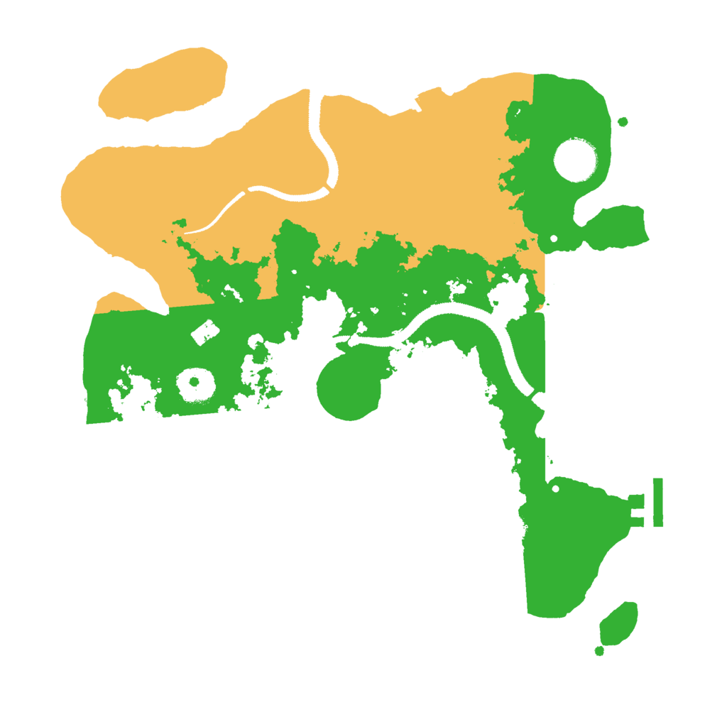 Biome Rust Map: Procedural Map, Size: 3000, Seed: 651151