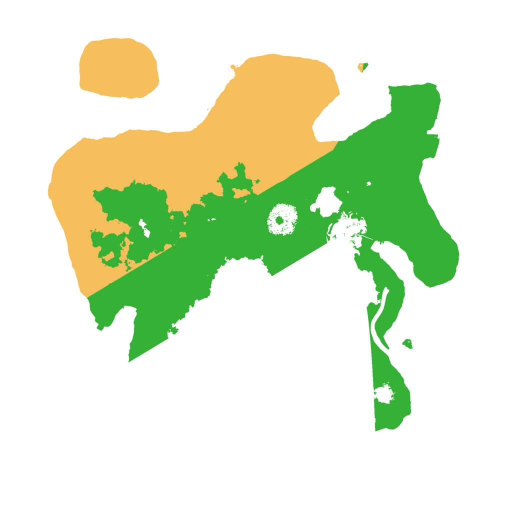 Biome Rust Map: Procedural Map, Size: 2500, Seed: 1868234131