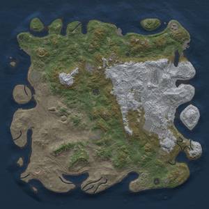 Thumbnail Rust Map: Procedural Map, Size: 4800, Seed: 865548820, 19 Monuments