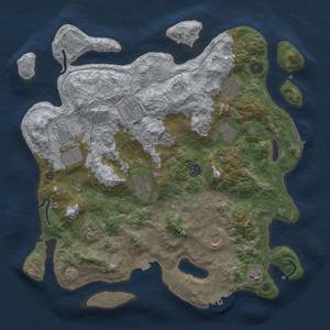 Thumbnail Rust Map: Procedural Map, Size: 4000, Seed: 753854536, 18 Monuments