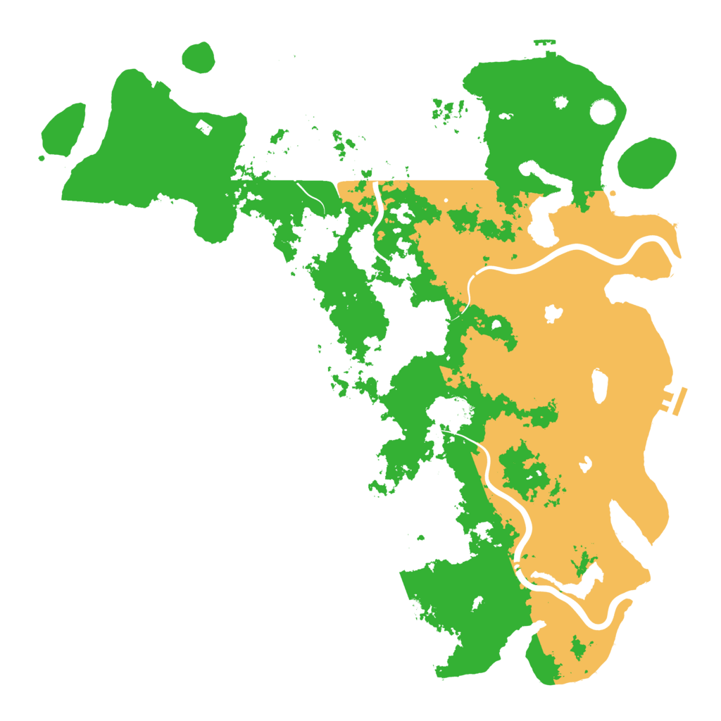 Biome Rust Map: Procedural Map, Size: 5000, Seed: 517526559