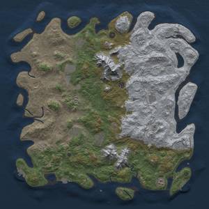 Thumbnail Rust Map: Procedural Map, Size: 5000, Seed: 58756, 19 Monuments