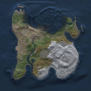 Thumbnail Rust Map: Procedural Map, Size: 2400, Seed: 1952076792, 8 Monuments