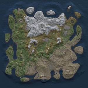 Thumbnail Rust Map: Procedural Map, Size: 4000, Seed: 1369148096, 19 Monuments