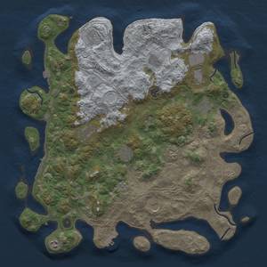 Thumbnail Rust Map: Procedural Map, Size: 4400, Seed: 185968504, 19 Monuments