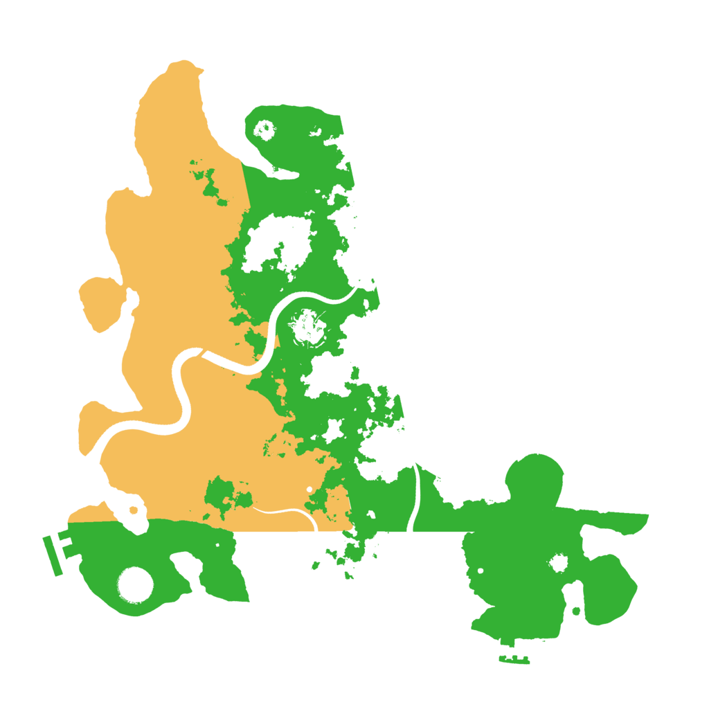 Biome Rust Map: Procedural Map, Size: 3500, Seed: 1249119251