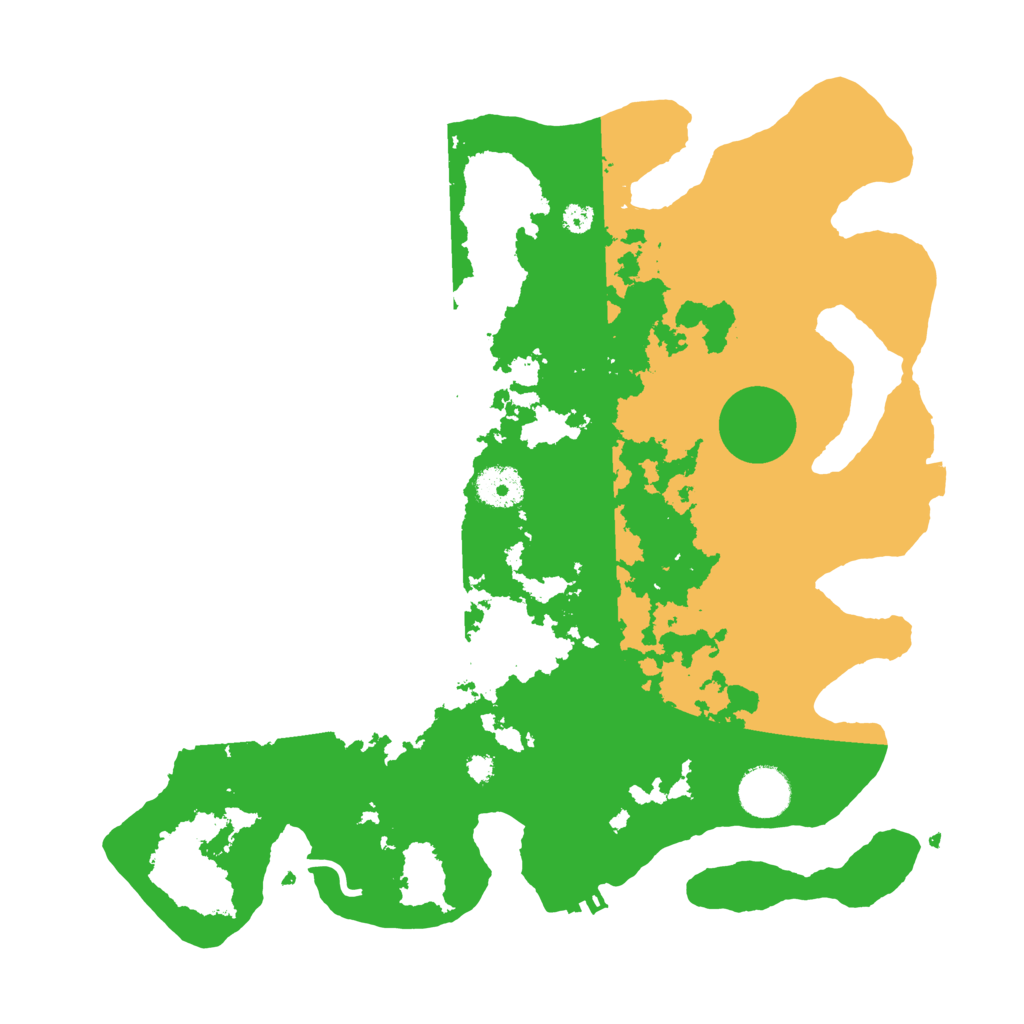 Biome Rust Map: Procedural Map, Size: 3500, Seed: 489309581