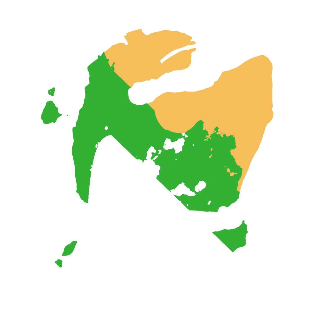 Biome Rust Map: Procedural Map, Size: 2000, Seed: 1517071088