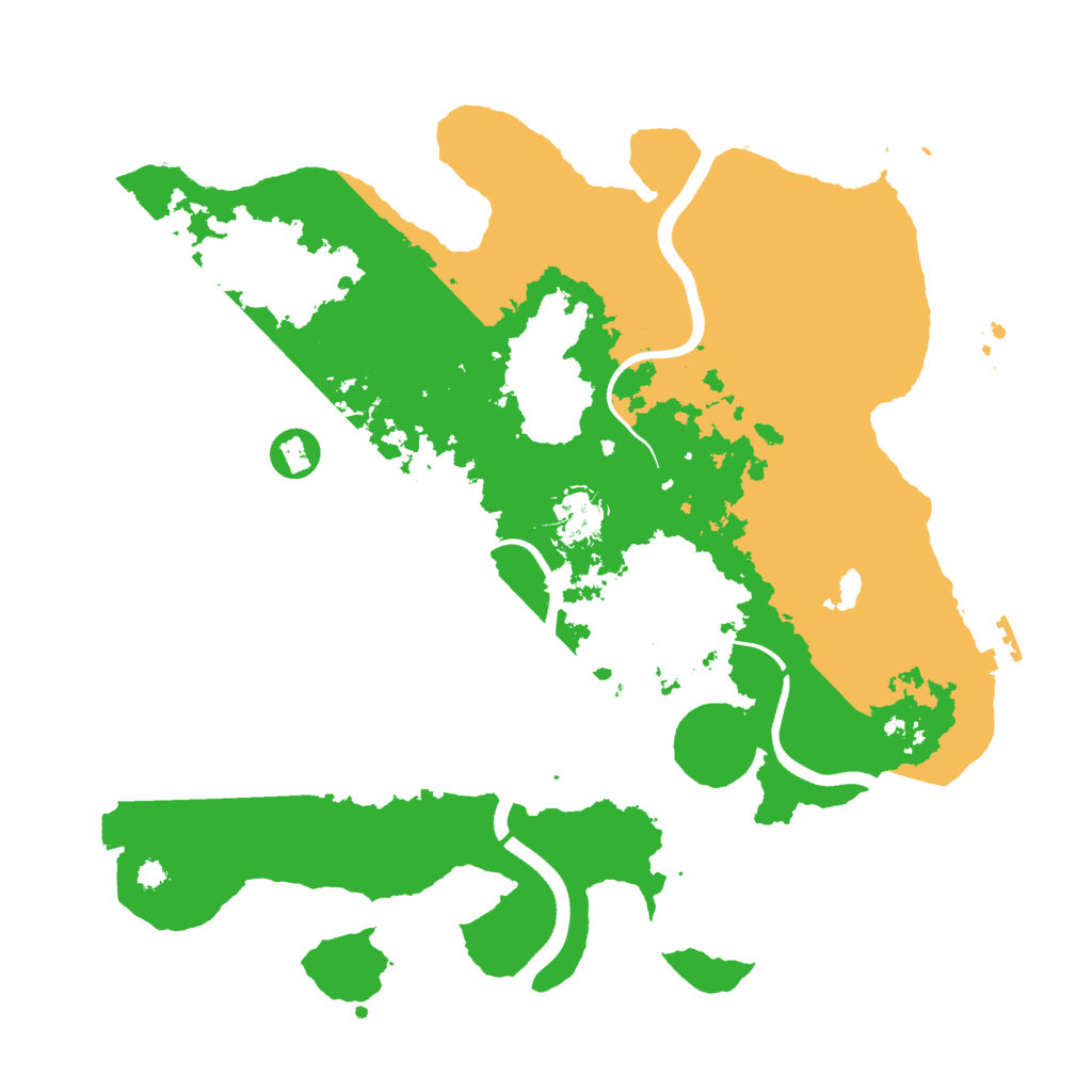 Biome Rust Map: Procedural Map, Size: 3500, Seed: 1646221805