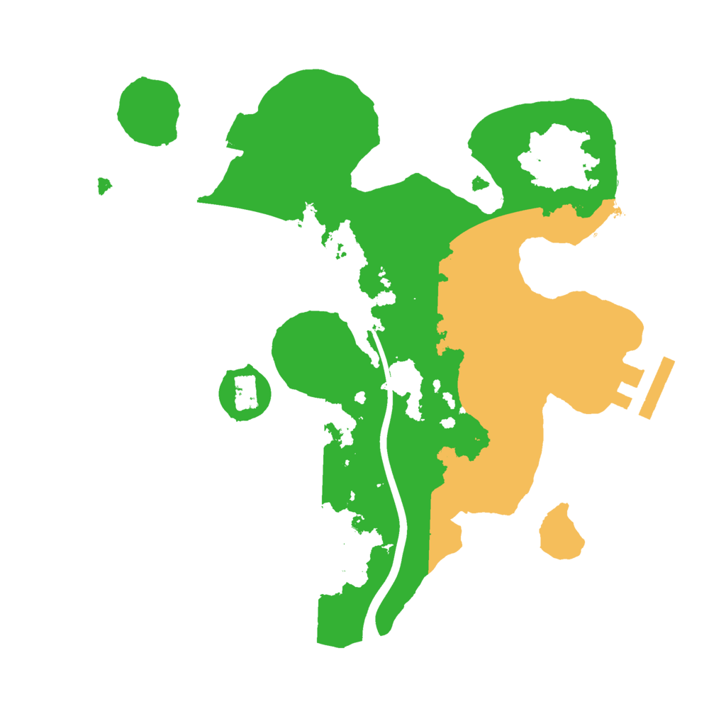 Biome Rust Map: Procedural Map, Size: 2300, Seed: 703359389
