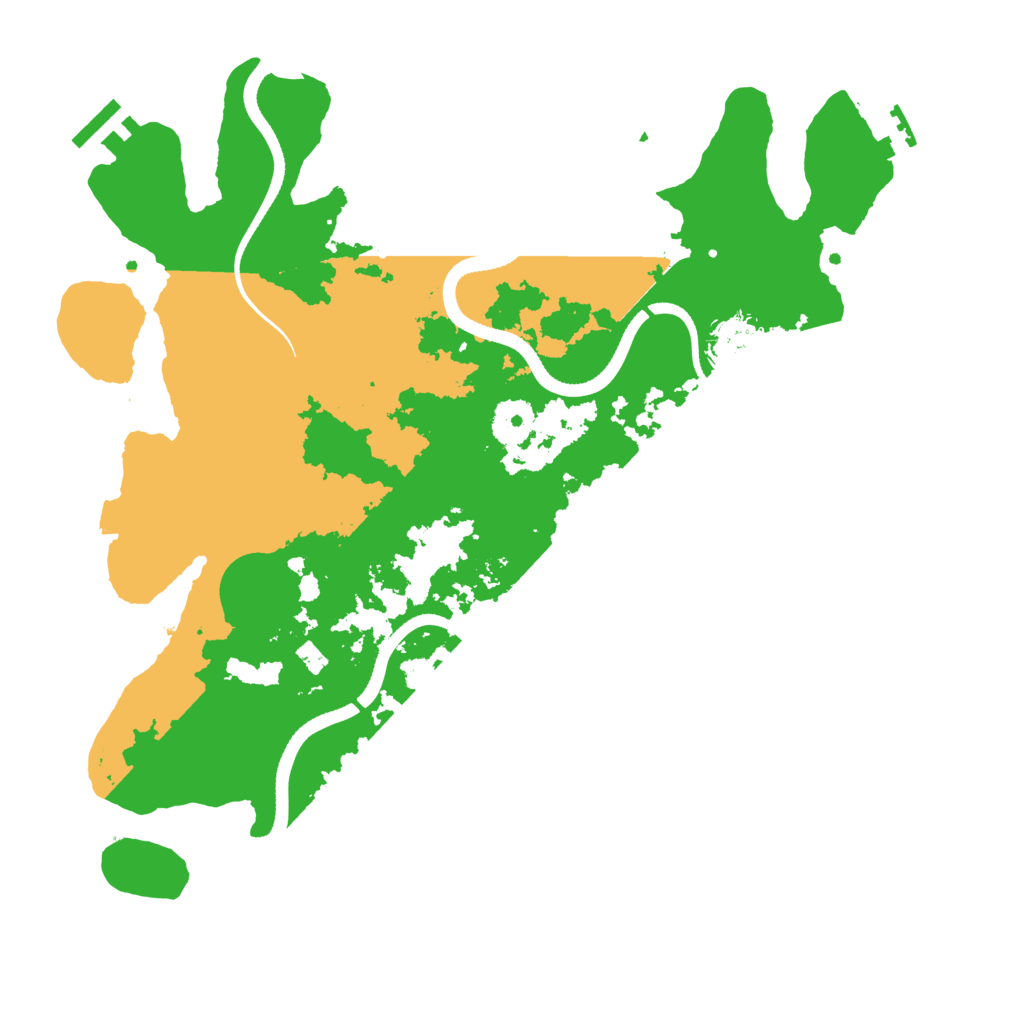 Biome Rust Map: Procedural Map, Size: 3500, Seed: 1556537485