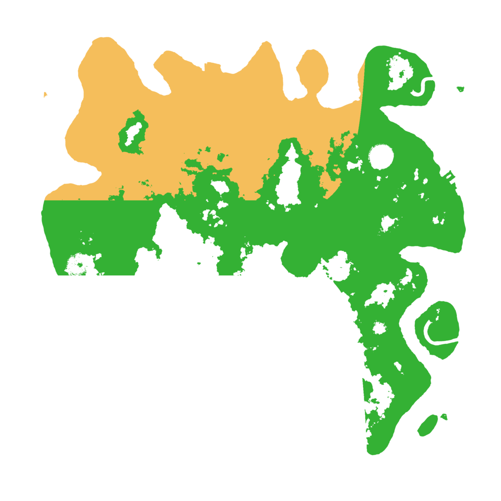 Biome Rust Map: Procedural Map, Size: 3600, Seed: 4993665