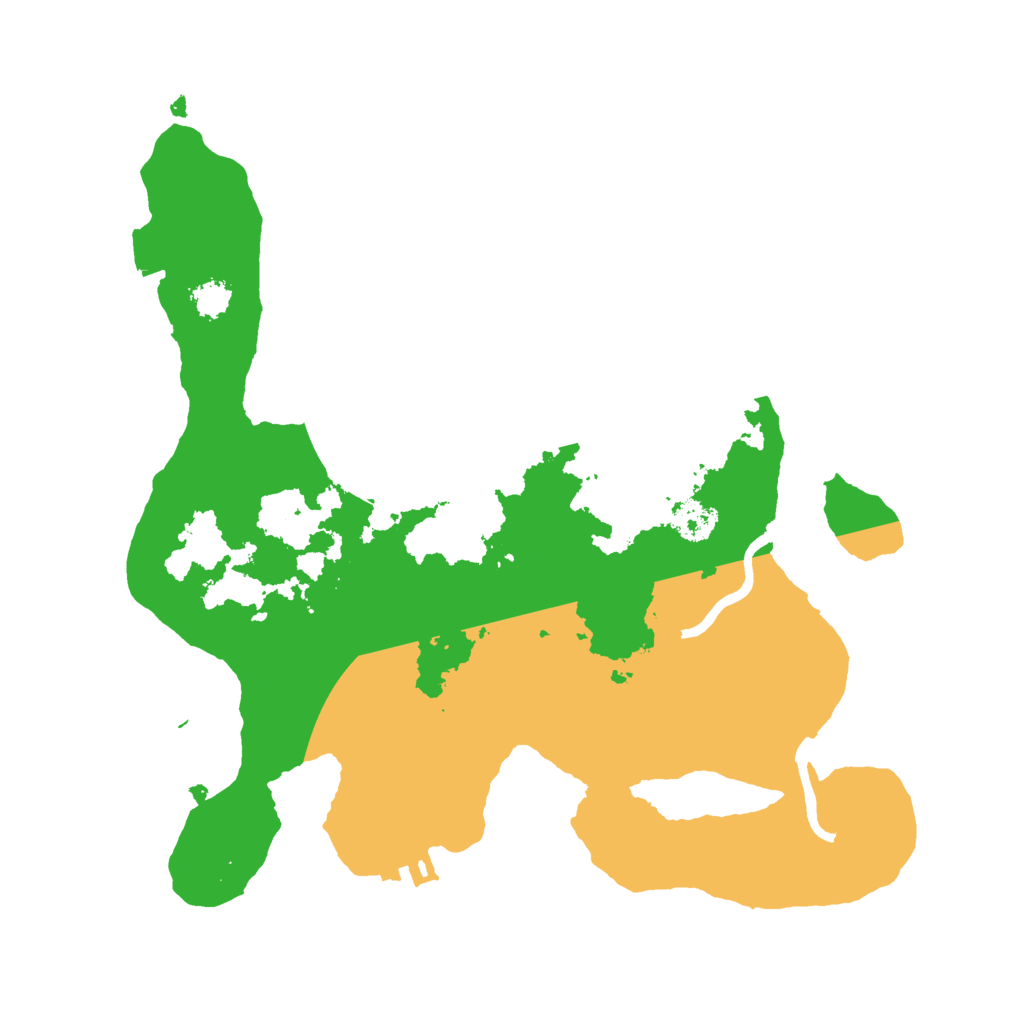 Biome Rust Map: Procedural Map, Size: 2500, Seed: 578617381