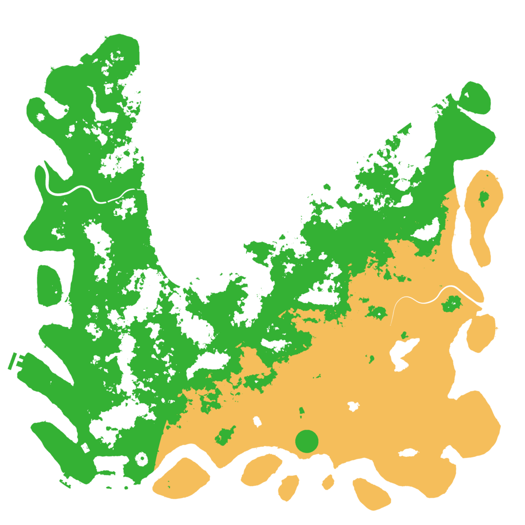 Biome Rust Map: Procedural Map, Size: 6000, Seed: 11412341