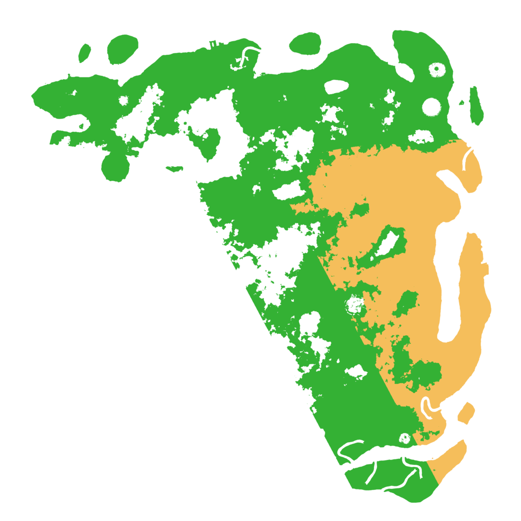 Biome Rust Map: Procedural Map, Size: 5000, Seed: 2077818173