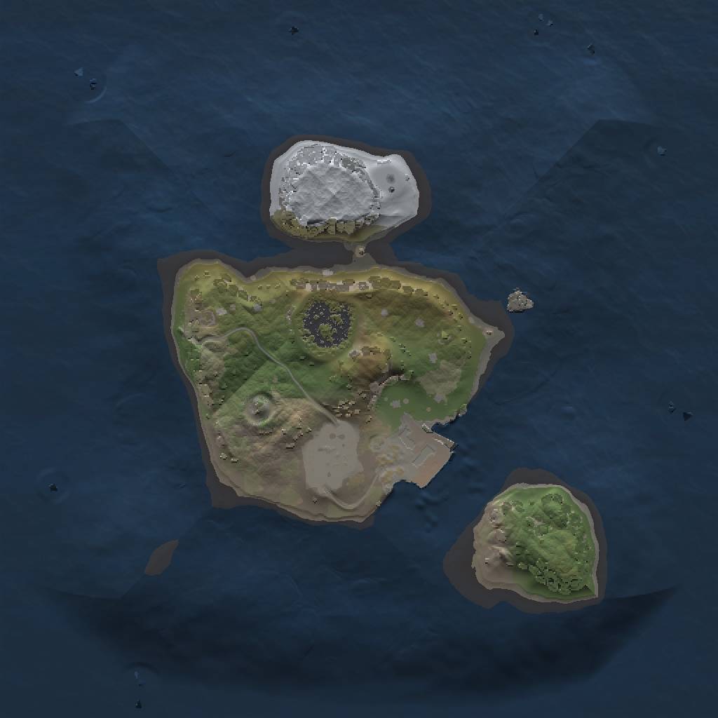 Rust Map: Procedural Map, Size: 1500, Seed: 112, 3 Monuments