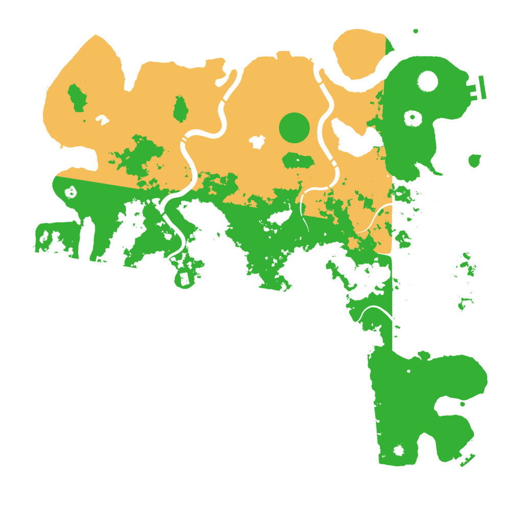 Biome Rust Map: Procedural Map, Size: 4500, Seed: 598853530
