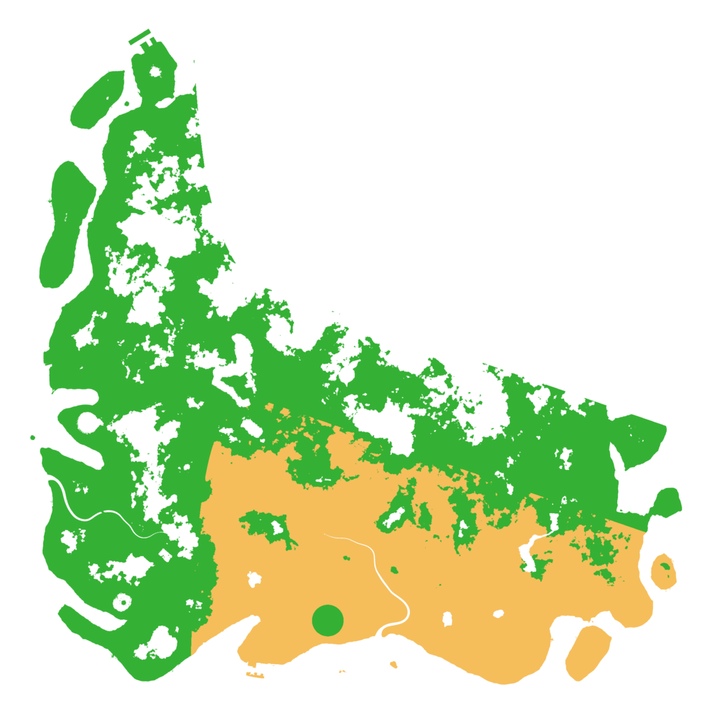 Biome Rust Map: Procedural Map, Size: 6000, Seed: 1418498183